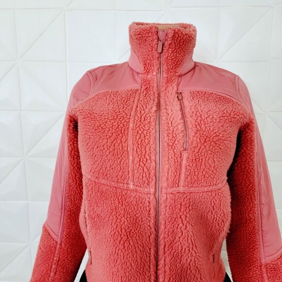 Lululemon Women's Coral Long Sleeve Textured Fleece Full Zip Jacket Size 2 - Picture 3 of 11